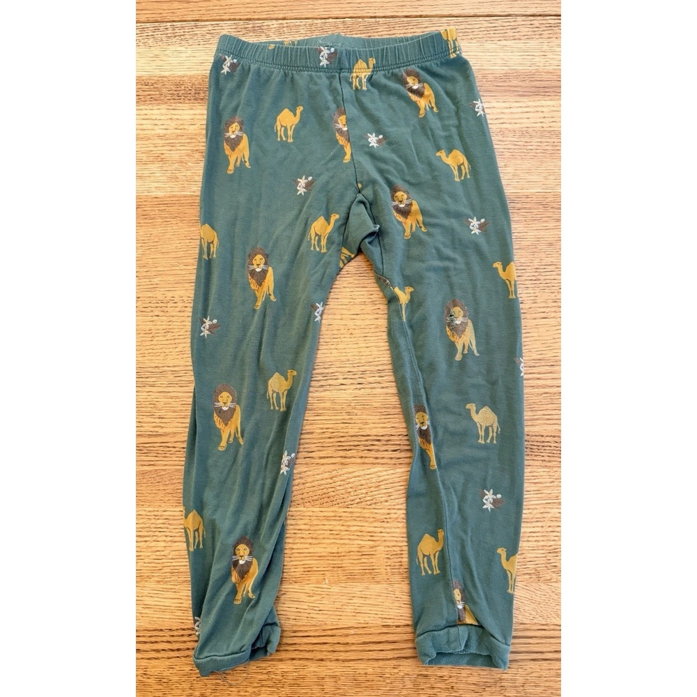 Kyte Baby Boys 3T Pajama - Long Pants Green With Lions